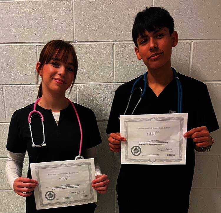 Students first to earn medical certification
